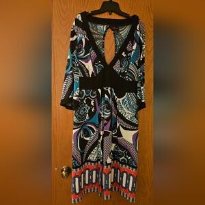 Vintage Torrid Geometric Pattern Dress